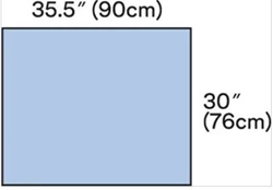 Op lakan/instrumentbordslakan Steri-Drape