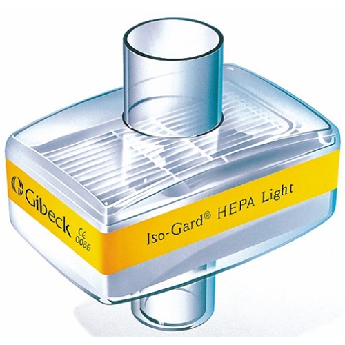 Bakterie/virusfilter för HEPA Light - HEPA-filter Iso-Gard 1,6-60 LPM - 200 st