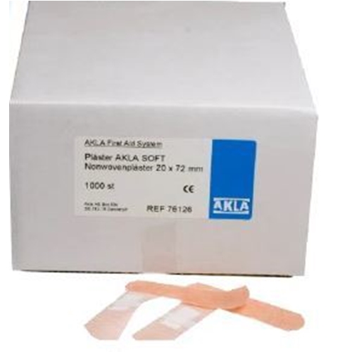 Injektionsplåster nonwoven AklaSoft - 3,8x3,8cm beige - 1000 st