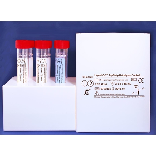 Kontroll urinanalys DipStrip Bi-Level Liquid QC - 6x15ml 2 nivåer a 3 fl KYLVARA - 6 st