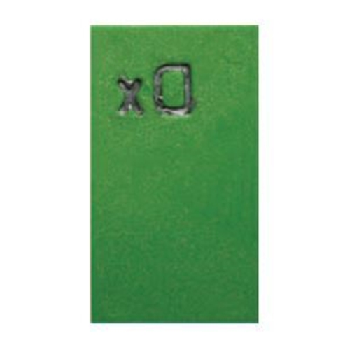 Röntgenmärke DX grön plast - 20x35mm grön plast - 10 st