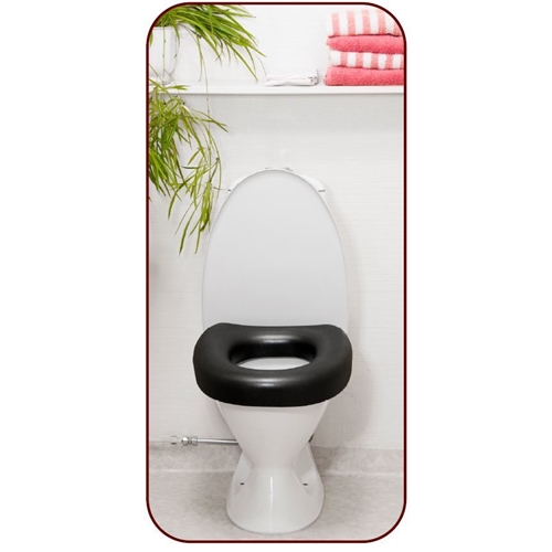 Sittring  för toalettstol MJUKIS - Mörkgrå 75x390x420mm