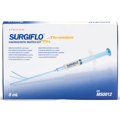 Hemostatikum surgiflo - flyt gel gran m Trombin 8 ml
