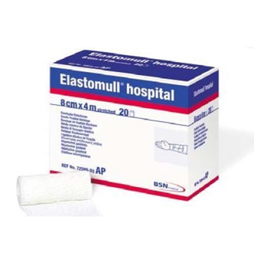 Fixeringsbinda gasväv Elastomull Hospital - 4cmx4m polyamid/viskos - 20 st/förp.