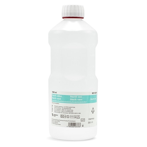 Sterilt vatten Versylene - 1000ml plastflaska - 6 st/förp.