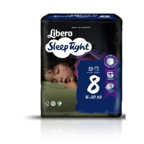 Byxblöja Libero Sleep Tight - 8 16-30kg - 104 st/förp.