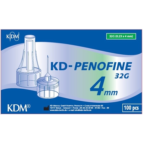 Pennkanyl KD-Penofine - 32G (0.23 x 4 mm) Grön - 100 st