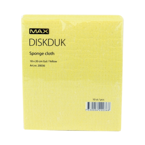 Disktrasa/diskduk MAX - 18x20cm gul - 10 st