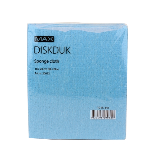 Disktrasa/diskduk MAX - 18x20cm blå - 10 st