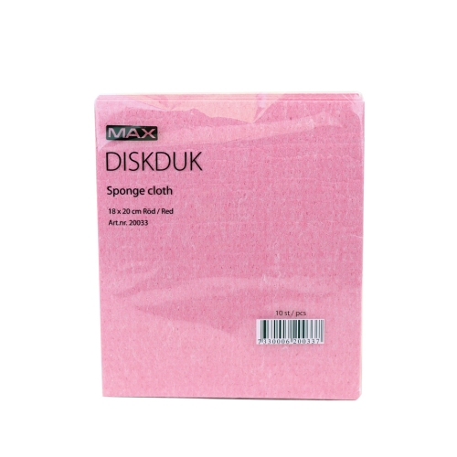Disktrasa/diskduk MAX - 18x20cm röd - 10 st