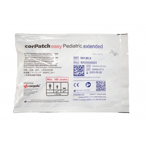 Defibrilleringelektrod corPatch easy Pediatric - <25 kg barn - 10 st