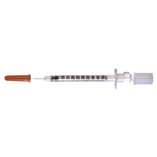 Insulinspruta med fast kanyl BD Micro-Fine+ - 0,5ml 29G (0,33)x12,7mm - 100 st