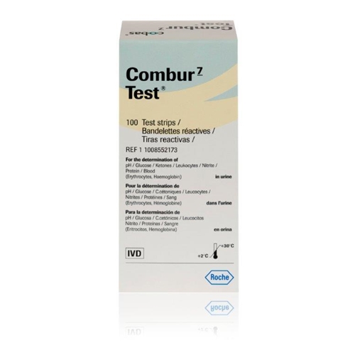 Urinsticka Combur-7 Test - glu pro ery/hB pH nit leu ket - 100 st