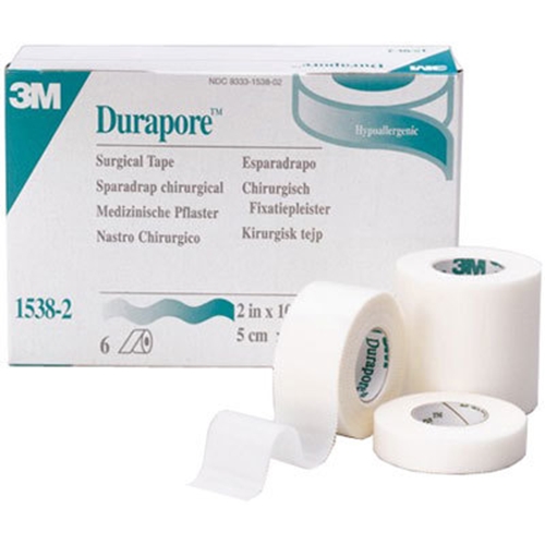 Häfta silke Durapore - 2,5cmx9,1m - 12 st/förp.