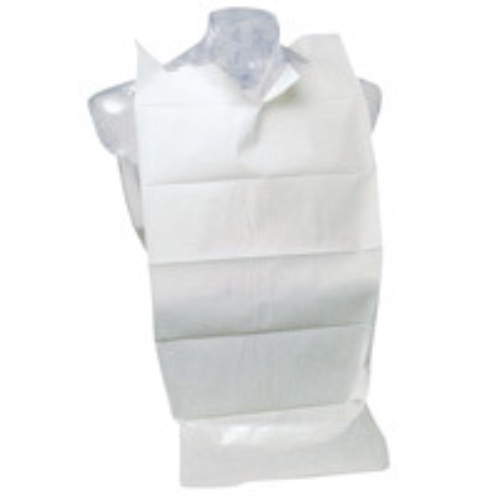 Haklapp papper/plast med ficka och nackband - 37x70cm m ficka och nackband - 100 st