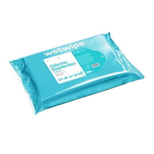 Desinfektionsduk klor Wet Wipe - 43x30cm Wet Wipe Chlorine Maxi - 5 st