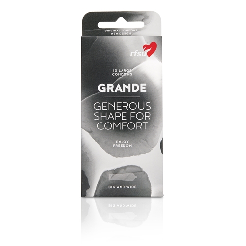 Kondom Grande utsvängd - L190xB55x0,07mm 12x10-p - 120 st