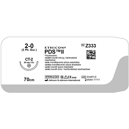 Sutur PDSII 2-0 Z333H - 70cm nål CT-2 - 36 st