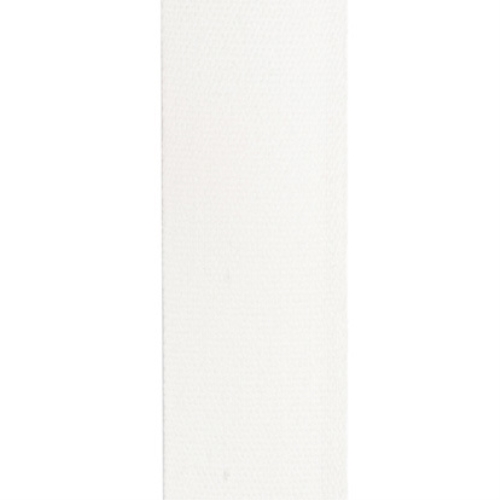 Bomullsband vitt - 10mm 100m/rle - 100 meter/förp.