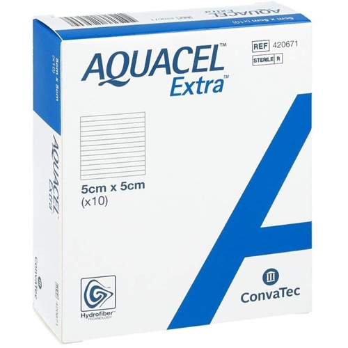 Gelbildande förband Aquacel Extra - 5x5cm - 10 st/förp.