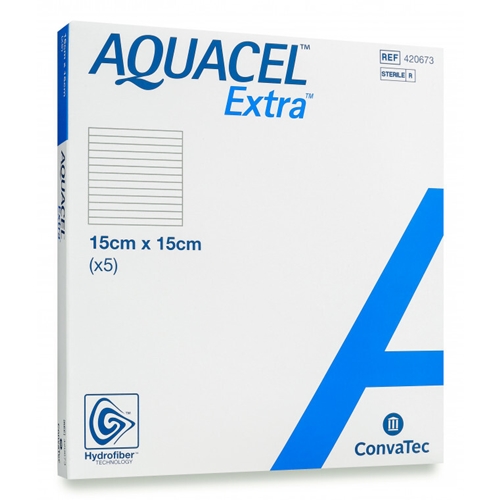 Gelbildande förband Aquacel Extra - 15x15cm - 5 st