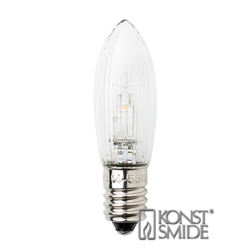 Glödlampa jul energispar LED - 0,3W E10 14-55V - 3 st