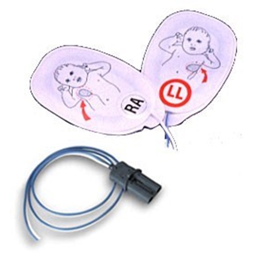 Defibrilleringselektrod barn - 8x12 cm m kabel HeartStart XL - 5 par