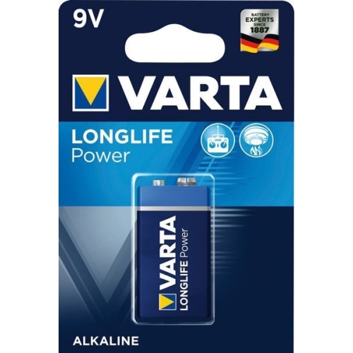Batteri alkaliskt 9,0V 6LR61 - Varta