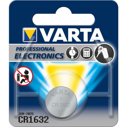 Batteri knappcell Lithium 3 V - CR1632 - 10 st