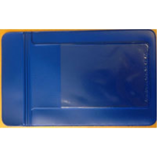 Pennficka plast Premium - Liggande namnetikett blå