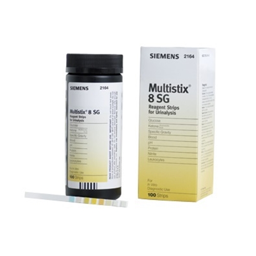 Urinsticka Multistix-8SG - glu pro hB pH nit leu ket den - 100 st