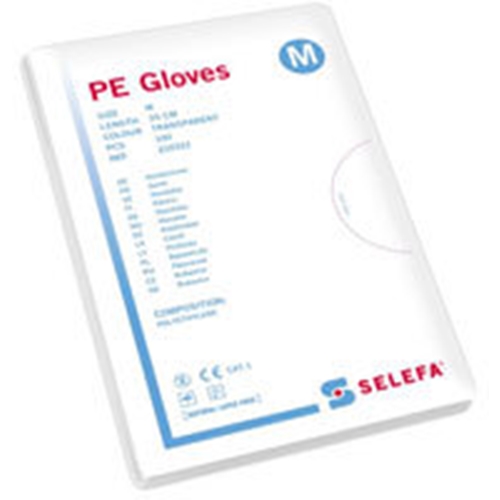 Handskar skydds PE Selefa - medium fp100 - 100 st/förp.