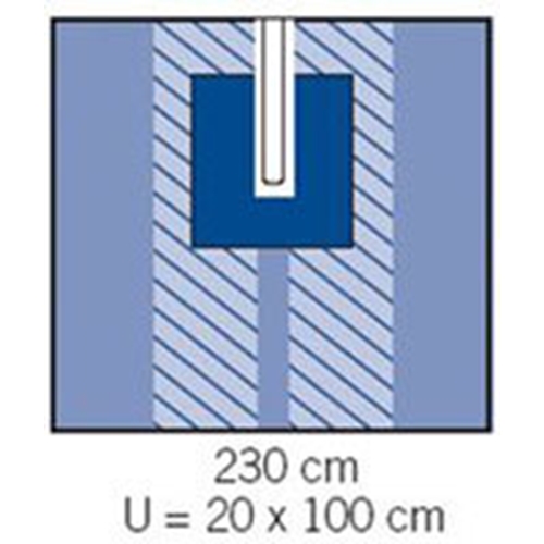 OP lakan slits evercare - 230x260cm slits 20x100cm - 16 st