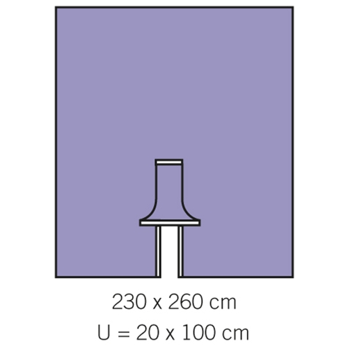OP lakan slits evercare - 230x260cm slits 20x100cm - 24 st