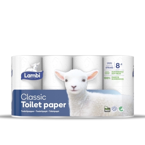 Toalettpapper 3-L Normal - Lambi 20,6m - 40 st/förp.