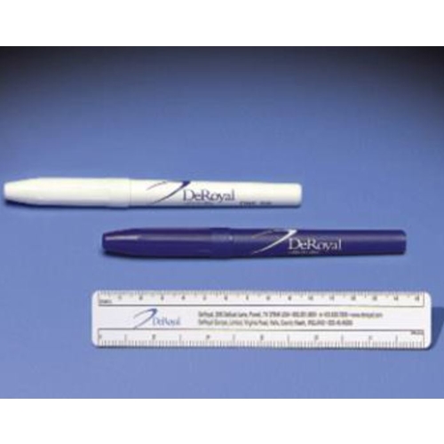 Märkpenna Kirurg Standard - Med Linjal (blå penna) - 150 st